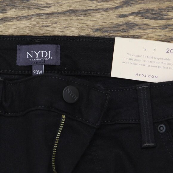 NWT NYDJ Womens Plus Size Sheri Slim Jeans WNBBSS8518 Black 20W - Picture 10 of 13